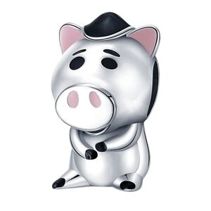 🎆LINX DISCONTINUED Pixars Sterling Silver Hamm Toy Story Pig Bracelet Charm